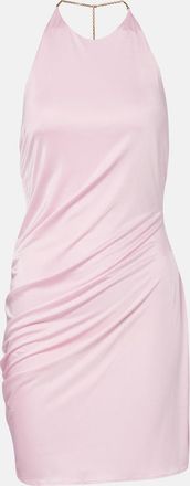 Versace Draped jersey minidress
