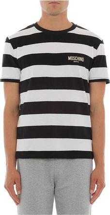 Moschino Katoenen T-Shirt met Korte Mouwen- Model A07209434 - Heren - T-shirts - Zwart - XL - Katoen - Tops