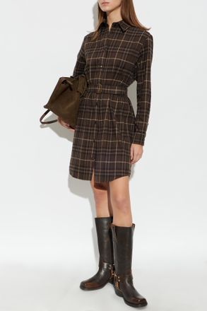 Burberry Fiora Dress, Womens, Brown