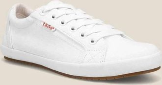 Taos Womens Star Sneaker In White/white
