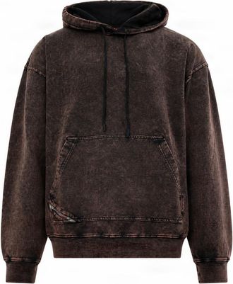Diesel Dark Brown Relaxed Hoodie