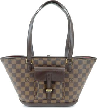 Louis Vuitton Manosque Damier Brown Canvas Handbag (Pre-Owned)