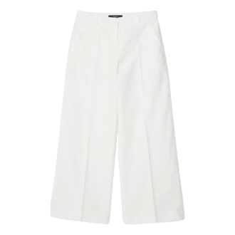 Max Mara Wide Trousers, female, White, Size: XS Zircone Trousers