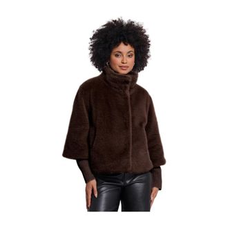 Rino&Pelle Nesrin Jacket - Dames - Jassen - Bruin - Maat: XL Acryl