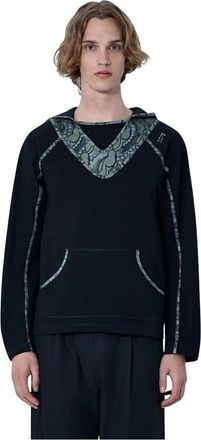 Kiko Kostadinov Gizi Hooded Top - Heren - Hoodies - Zwart - XL - Katoen - Hoodies & sweatvesten