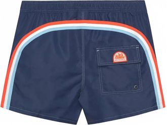 Sundek Mens Iconic Taffeta Swim Shorts In Navy