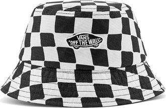 Vans (WMNS) Vans Hankley Checkerboard Bucket Hat White Black VN0A4DT8YS3