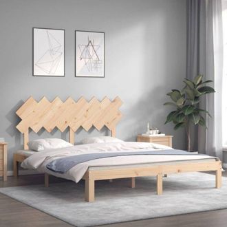 vidaXL Vidaxl - Estructura De Cama Sin Colch&oacute;n Madera Maciza De Pino 160x200 Cm