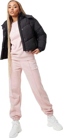Jack Wills Ritcher gewatteerd damesjack (Zwart)