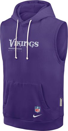 Nike Minnesota Vikings Sideline Nike Mens Dri-FIT NFL Sleeveless Pullover Hoodie in Purple | 03B451L9M-0CN
