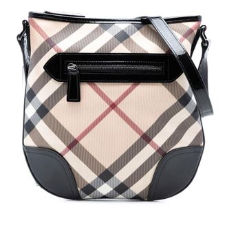 Burberry Pre-owned Burberry Supernova Check Coated Canvas Dryden Crossbody Ladies EWZDW2FMCLSSHCPP
