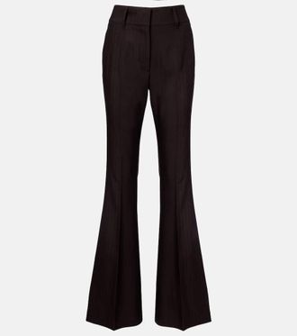 Gabriela Hearst Rhein high-rise wool flared pants