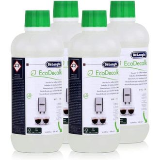 DeLonghi Set di 4 bottiglie (3x500ml) EcodeCalk Delonghi per macchina da caff&egrave; 5513296041