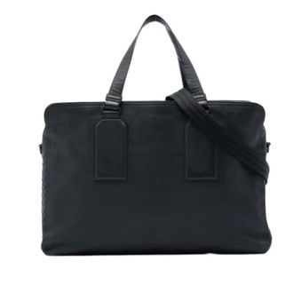 Bottega Veneta Pre-owned Business Bag - Heren - Pre-owned - Zwart - Maat: ONE Size Leer
