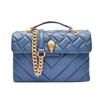 Kurt Geiger Tassen, Dames, Blauw, ONE Size, Leer, Kensington Bag