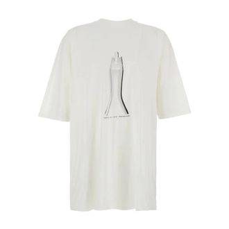 Rick Owens T-Shirts, male, White, Size: XS Jumbo SS T