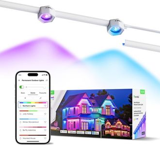 Nanoleaf Matter Smart Multicolor Permanent Outdoor Lights Smarter Kit with Cable Covers 49ft at Nordstrom