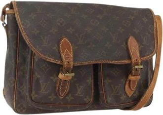 Louis Vuitton Pre-owned Canvas Cross Body Bag - Dames - Vintage Schoudertas - Bruin - ONE Size - Vintage