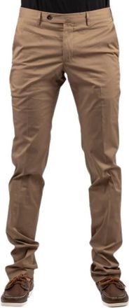 Pantaloni Torino Slim-fit Broeken - Heren - Slim Fit Broeken - Beige - S - Broeken