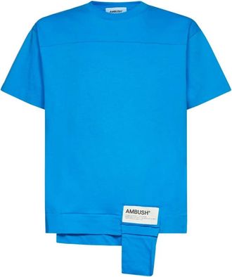 AMBUSH Cotton Logo T-Shirt - Heren - T-shirts - Blauw - M - Katoen - Tops