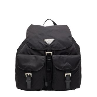 Prada Black Nylon Backpack (Pre-Owned)
