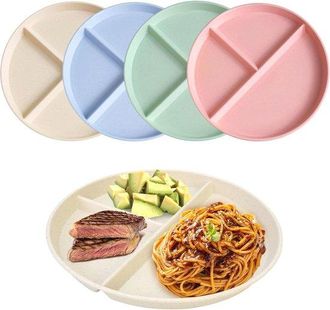 OEM Platos De Comida Para Compartir De 22,5 Cm - Platos Irrompibles Y Reutilizables Para Adultos Y Ni&ntilde;os