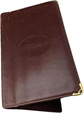 Cartier Pre-owned Vintage Patent Leather Case - Dames - Vintage Accessoires - Bruin - ONE Size - Leer - Vintage