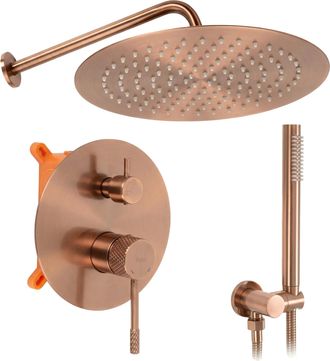Rea Juego De Ducha Oculto Rea Js-625103-1brg Brush Copper