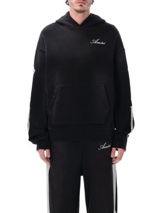 Amiri Black Embroidery Logo Hoodie