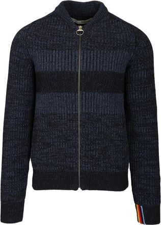 Barbour Gebreid Bomberjack - Heren - Vesten - Blauw - XL - Wol - Truien & Vesten