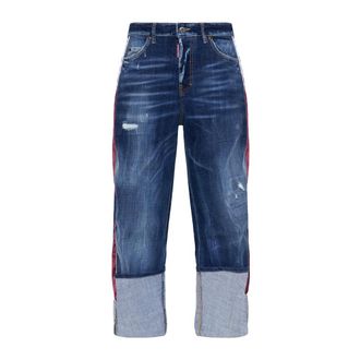 Dsquared2 Jeans de pierna recta - Jeans - Mujer - Azul - 2XS