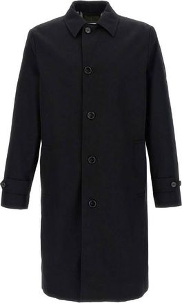 Burberry Mens Black Single Breasted Medium Car Coat, Brand Size 46 ( US Size 36 )