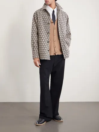 Valentino Garavani Toute La V Cotton-Blend Jacquard Jacket