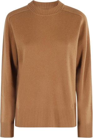 Loulou Studio Cashmere Knitwear, female, Brown, XS, Camel Jumper with Round Neck