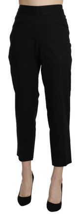 Bencivenga High Waist Straight Cropped Dress Womens Pants