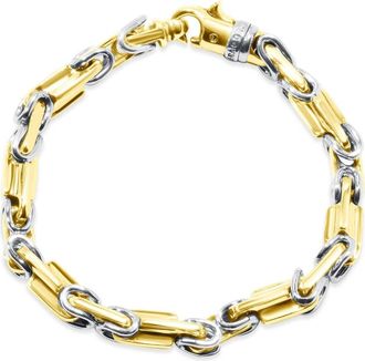 Pompeii3 Mens Designer Byzantine Link 14k Gold (61gram) or Platinum (98gram) 8mm Bracelet 8.75