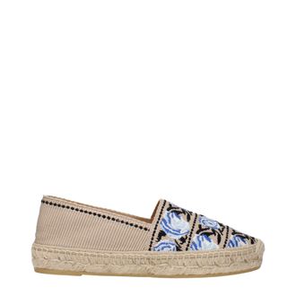 Prada Espadrilles met Print en Rubberen Zool