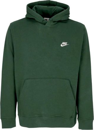 Nike Club Fleece Hoodie Sweatshirt - Heren - Sportshirts - Groen - S - Katoen - Fitness
