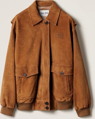 Miu Miu Suede blouson jacket