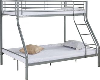 Habitat et Jardin Habitat Et Jardin - Litera Met&aacute;lica leo Incl. Somier - 90/140 X 190 Cm - Gris