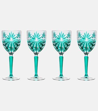 Les-Ottomans Set di 4 bicchieri da vino in cristallo