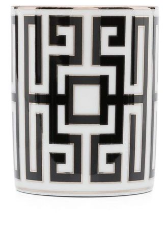 Ginori 1735 Candela con stampa geometrica - Bianco