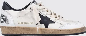 Golden Goose Sneakers Ball Star in pelle crackl&egrave; con effetto vissuto