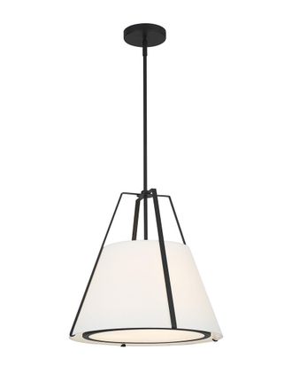 Crystorama Fulton 3 Light Black Pendant