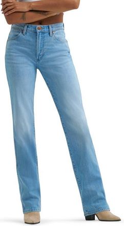 Wrangler Wrancher Mid Rise Bootcut Jeans in Florence Blue at Nordstrom, Size 29