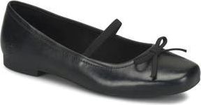 B&oslash;rn Bley Mary Jane Flat in Black Leather at Nordstrom Rack, Size 6.5
