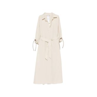 Max Mara Tied-cuffs Midi Dress