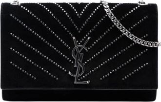 Saint Laurent Pre-owned Vintage Crossbody Bag - Dames - Vintage Schoudertas - Zwart - ONE Size - Leer - Vintage