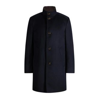 Joop Maico Jas - Heren - Mantel - Blauw - L - Wol - Jassen