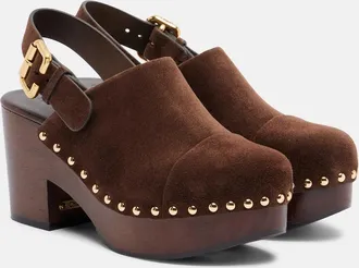 Chlo&eacute; Chlo&eacute; Jeannette suede clogs
